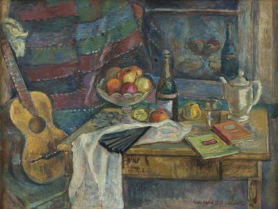 MARTWA NATURA Z WACHLARZEM, 1938