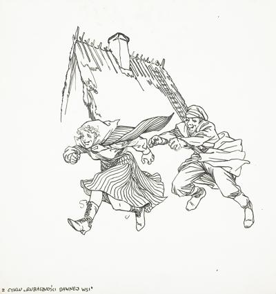 Z CYKLU: RUBASZNOŚCI DAWNEJ WSI, 1988