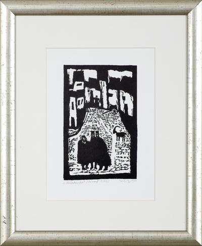 MIASTECZKO, Z CYKLU JUDAICA, 1964