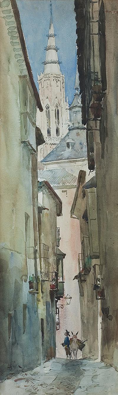 ULICZKA W TOLEDO, 1884