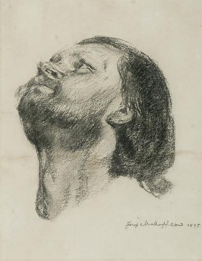 STUDIUM DO  WITRAŻA KATEDRY WE FRYBURGU, 1895