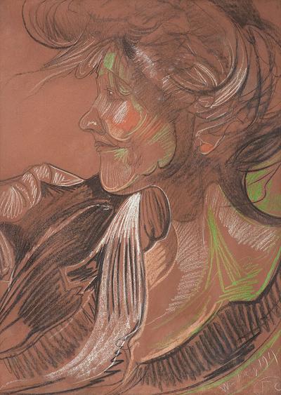 PORTRET KAZIMIERY ŻUŁAWSKIEJ, 1919