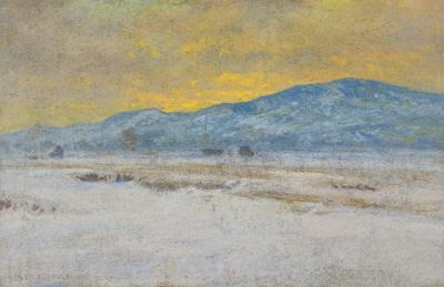 PEJZAŻ GÓRSKI, OK. 1900