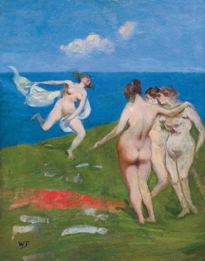 SCENA MITOLOGICZNA-KOBIETY NA BRZEGU MORZA, PO191
