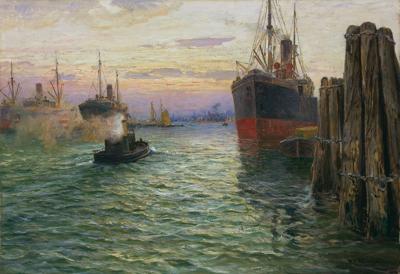 W WIELKIM PORCIE W HAMBURGU, OK. 1900