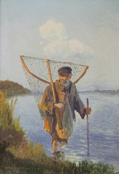 RYBAK Z SIECIĄ