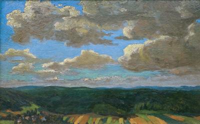 PEJZAŻ Z OLCZY NA PODHALU, 1929