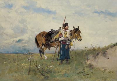 KOZAK NA STANOWISKU, 1881
