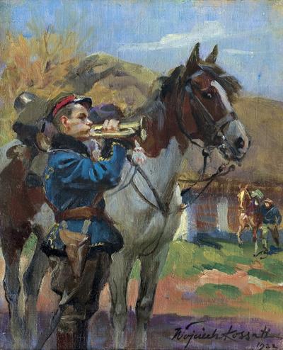 POBUDKA! TRĘBACZ UŁANÓW Z KONIEM, 1922