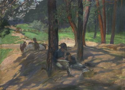 ODPOCZYNEK NA POPASIE, 1906