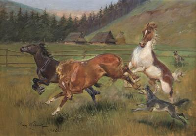 KONIE NA GÓRSKIEJ POLANIE, 1940