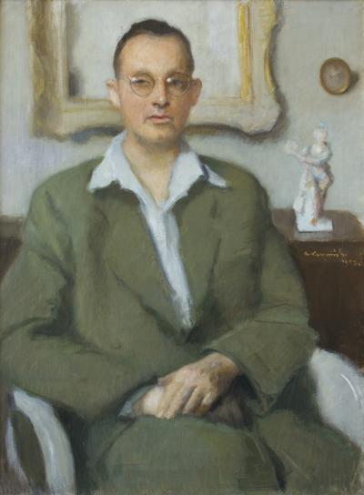 PORTRET MĘŻCZYZNY W OKULARACH, 1952