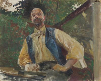 AUTOPORTRET W OGRODZIE, 1906