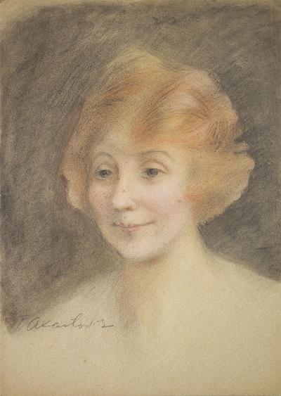 PORTRET BLONDYNKI, OK. 1930