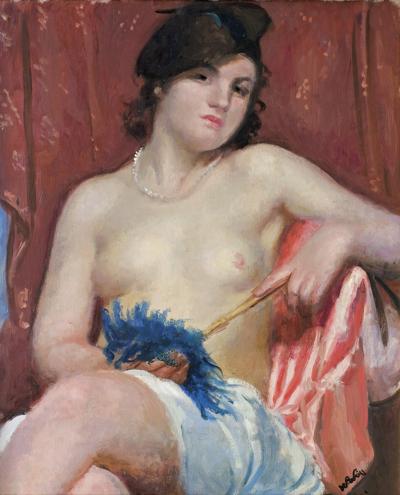MODELKA W BERECIE, OK. 1925