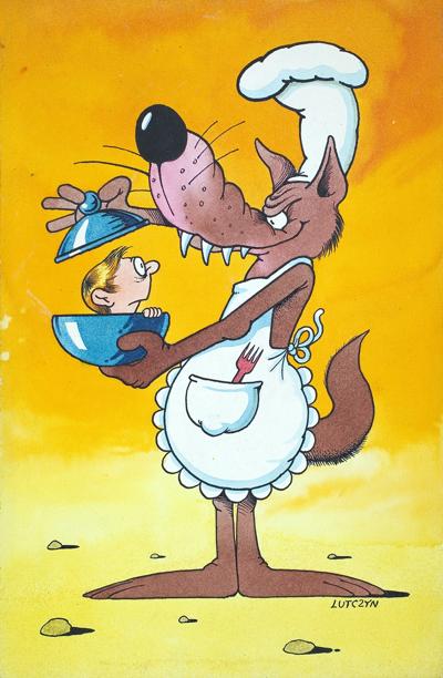 WILK - KUCHARZ (ILUSTRACJA)