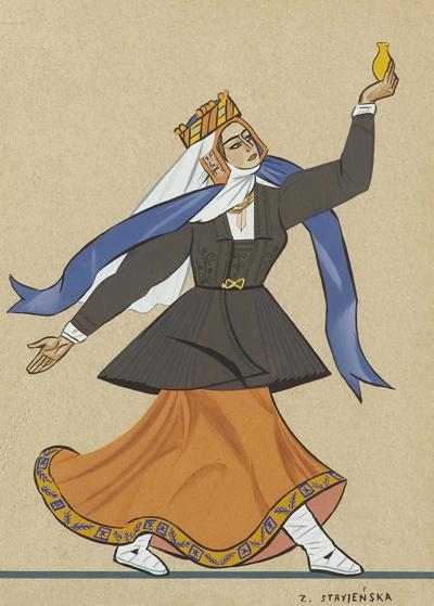 DZIEWCZYNA W STROJU LUDOWYM