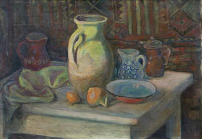 MARTWA NATURA Z DZBANAMI, OK. 1941