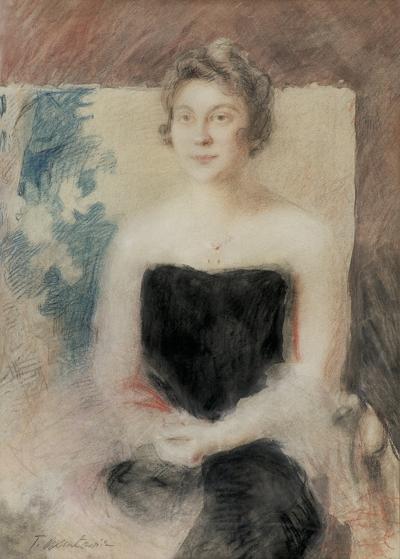 PORTRET DAMY, PO 1920