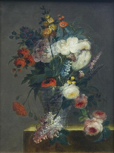PARA OBRAZÓW - BUKIET KWIATÓW, 1820