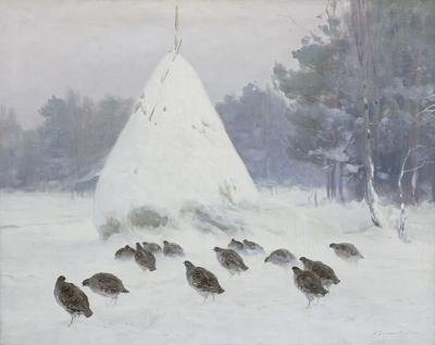 KUROPATWY NA ŚNIEGU, PO 1930