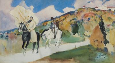 DWAJ JEŹDŹCY, PRZED / LUB 1914
