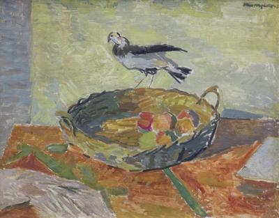 MARTWA NATURA Z PTASZKIEM, 1947