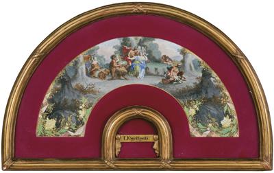 WACHLARZ ZE SCENAMI MITOLOGICZNYMI, OK. 1870