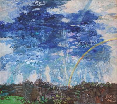 KRAJOBRAZ Z TĘCZĄ III, 1991