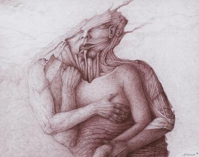 OBEJMUJĄCA SIĘ PARA, 1996