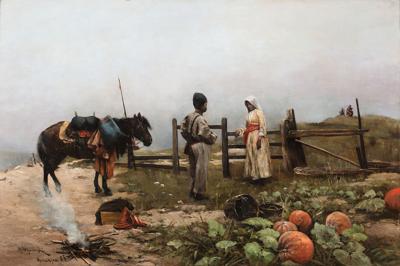 POŻEGNANIE KOZAKA Z DZIEWCZYNĄ, 1886