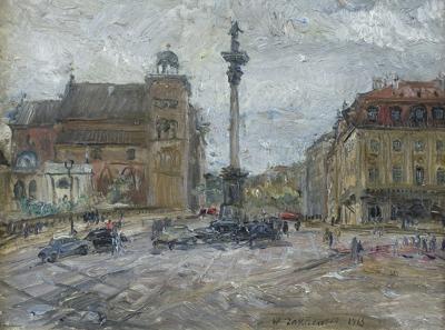 WARSZAWA. WIDOK NA KOŚCIÓŁ ŚW. ANNY, 1963