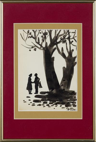 BEZ TYTUŁU (KARTKA ZE SZKICOWNIKA), 1956