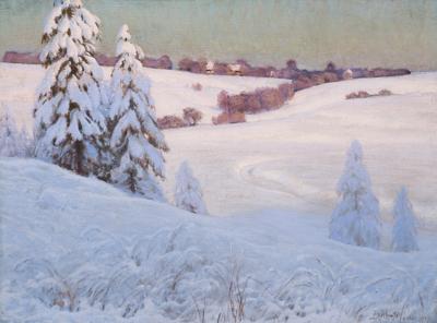 PEJZAŻ ZIMOWY, 1911
