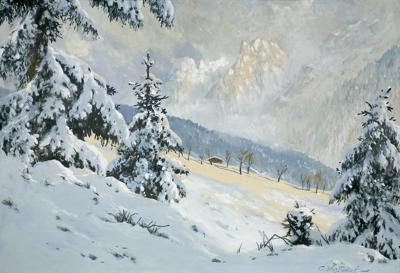 ZIMA W GÓRACH, OK. 1940