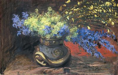 KWIATY W JAPOŃSKIM WAZONIE, 1911