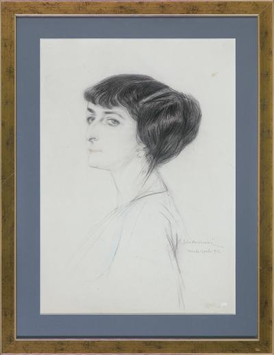 PORTRET NIEBIESKOOKIEJ DAMY, 1912