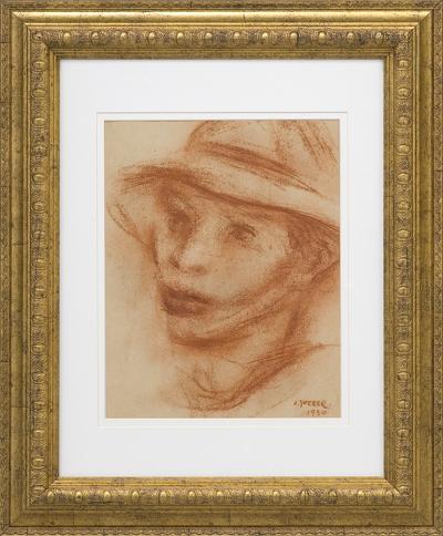 PORTRET CHŁOPCA W KAPELUSZU, 1930