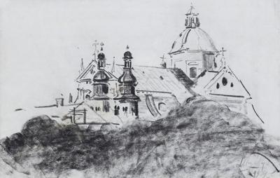 WIDOK NA KRAKOWSKIE KOŚCIOŁY, 1919