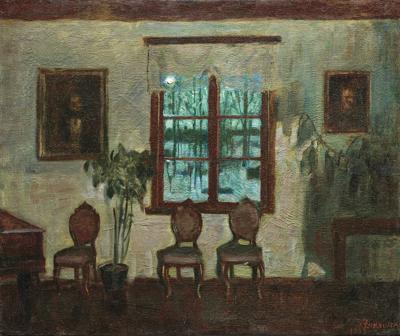 WNĘTRZE W KSIĘŻYCOWEJ POŚWIACIE, 1932