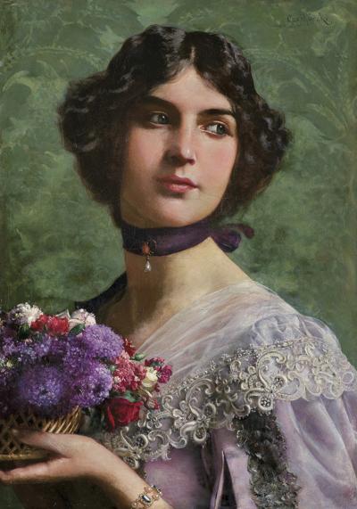 DZIEWCZYNA Z KWIATAMI, PO 1897