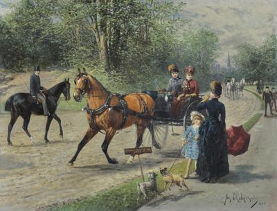 SPOTKANIE W PARKU, 1885