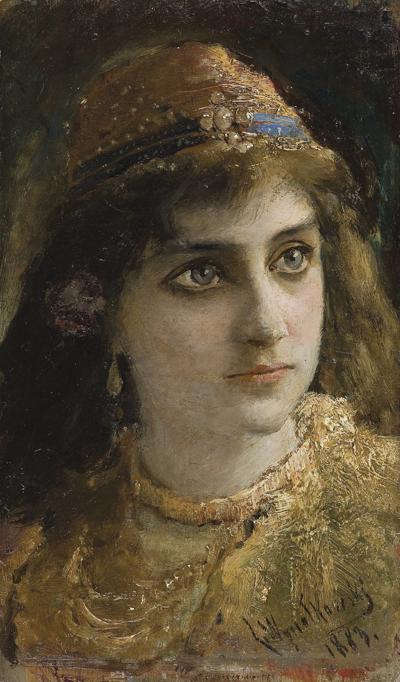 PORTRET MŁODEJ KOBIETY, 1883