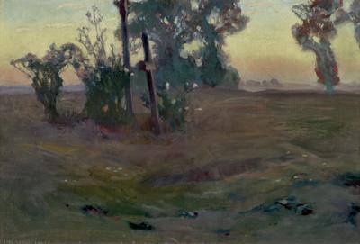 KRAJOBRAZ O ZMIERZCHU, PRZED 1897