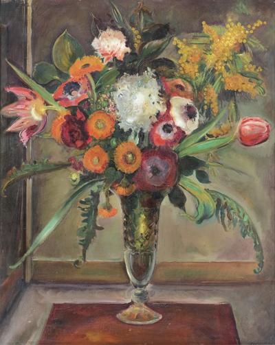 KWIATY W SZKLANYM WAZONIE, 1930-1934