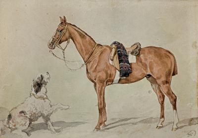 PRZYJACIELE. KOŃ I PIES, 1860-1870