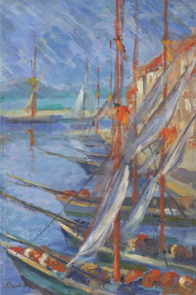 WIDOK PORTU W SAINT-TROPEZ, 1909