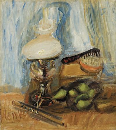 MARTWA NATURA Z LAMPĄ NAFTOWĄ, 1928