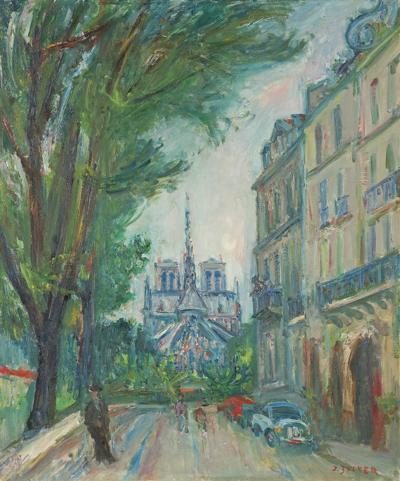 PARYŻ. WIDOK NA NOTRE DAME