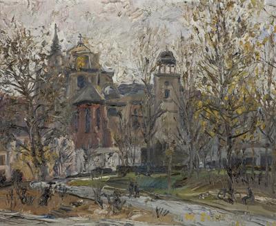 WIDOK NA KOŚCIÓŁ ŚW. ANNY W WARSZAWIE, 1965